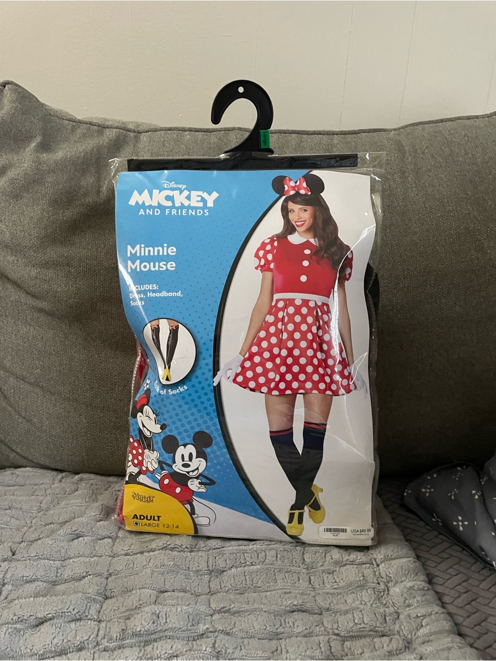 Disney Minnie Mouse Red & White Polka Dot Dress Costume